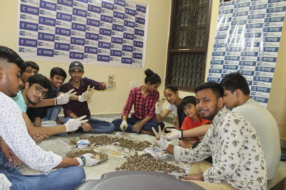 Youth Making Seed Balls